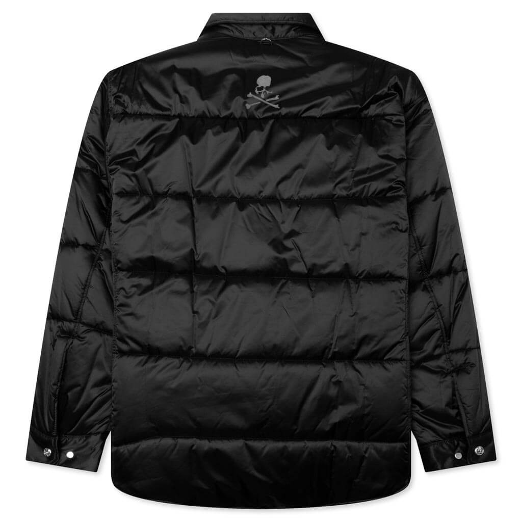 PADDED SHIRT JACKET - BLACK - 2