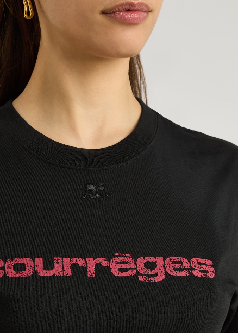 Courrèges Logo-print Cotton T-shirt - 5