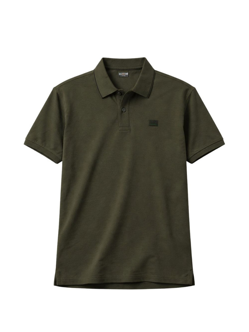 stretch piquet short sleeve logo polo 1
