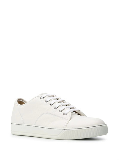 Lanvin lace-up leather trainers outlook