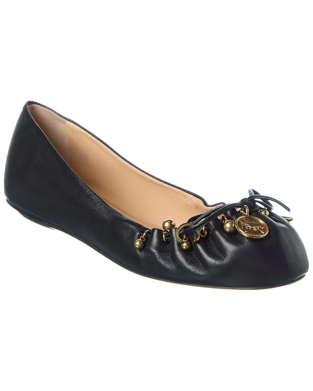 Chloé Charms Leather Ballerina Flat - 1