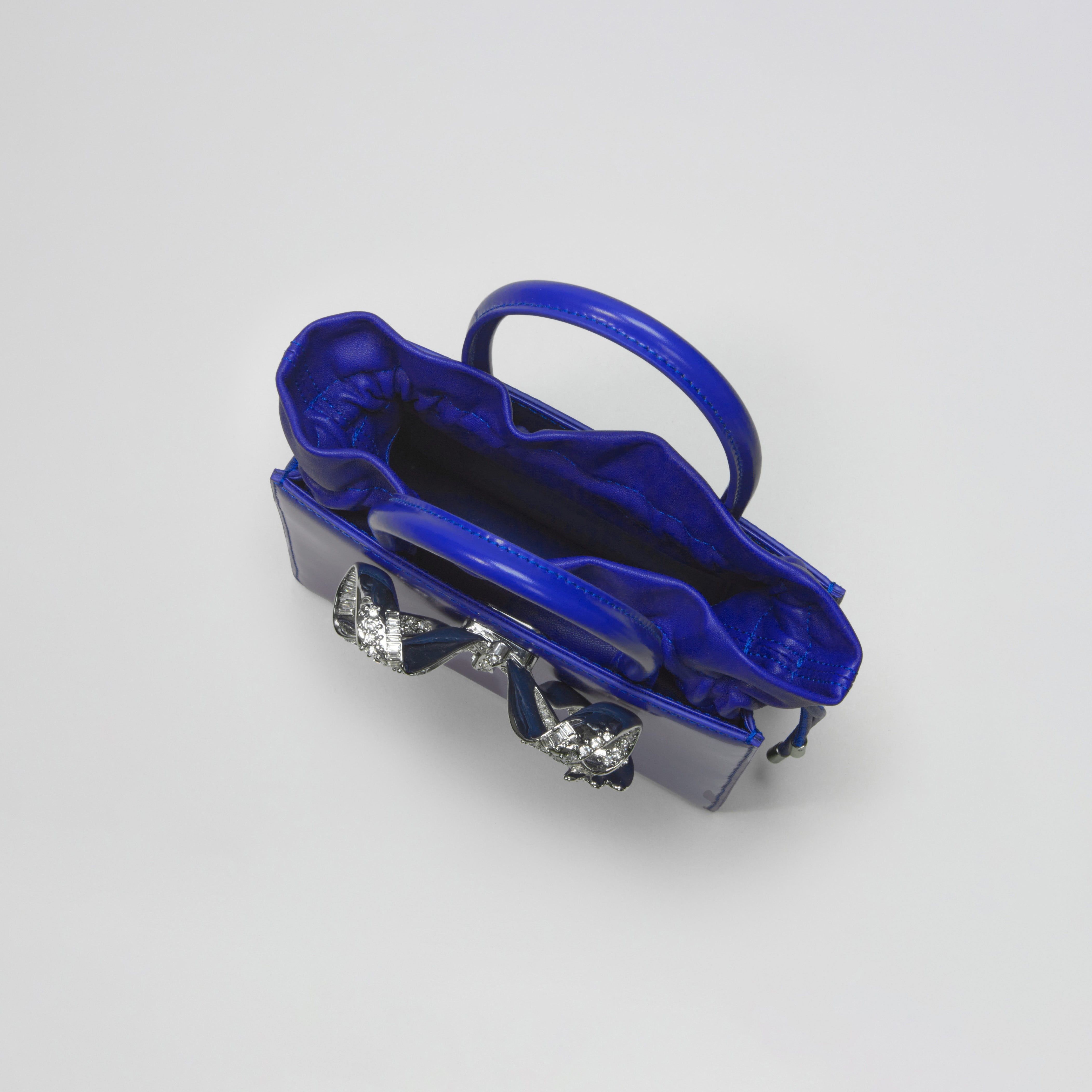Blue Mini Tote Bow Bag - 5
