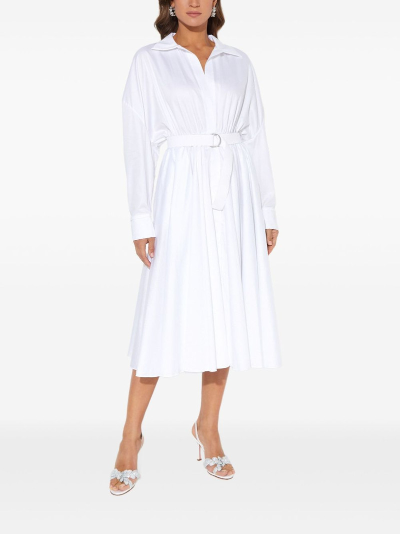 belted-detail midi shirt dress 1