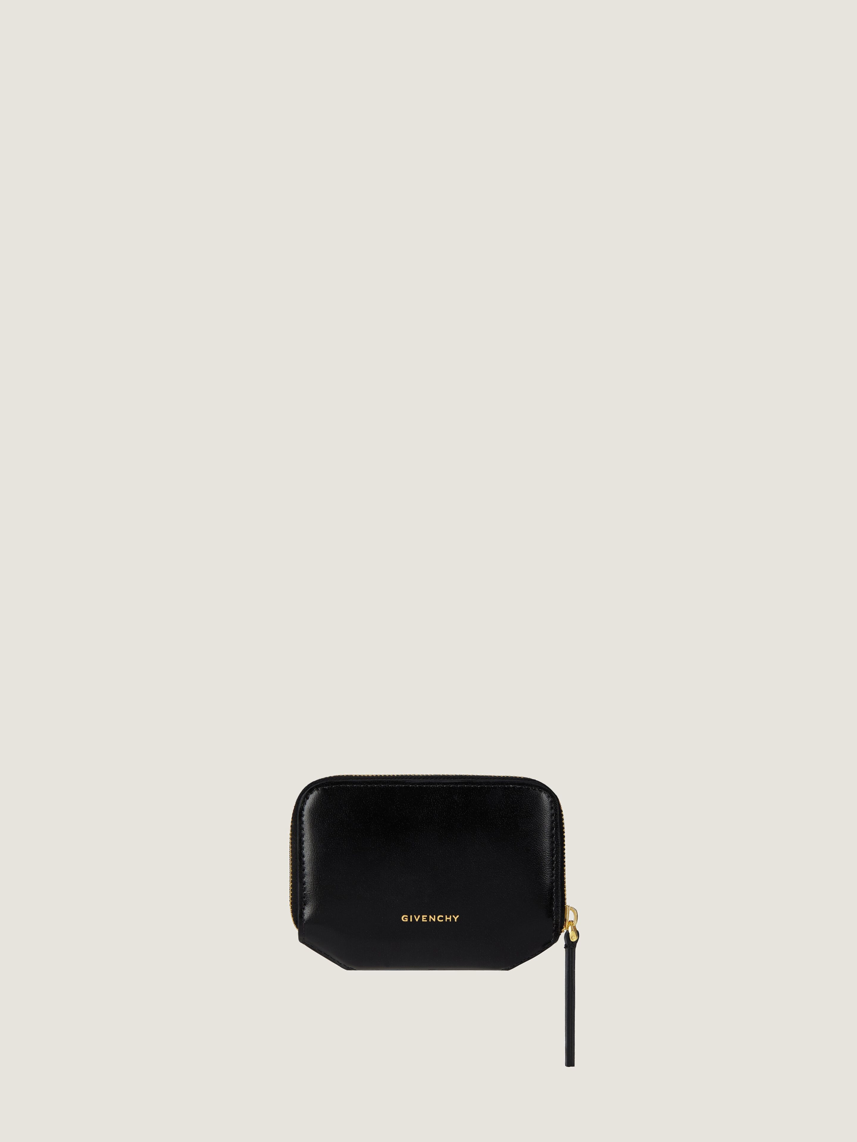 4G LIQUID ZIPPED WALLET IN BOX LEATHER - 2
