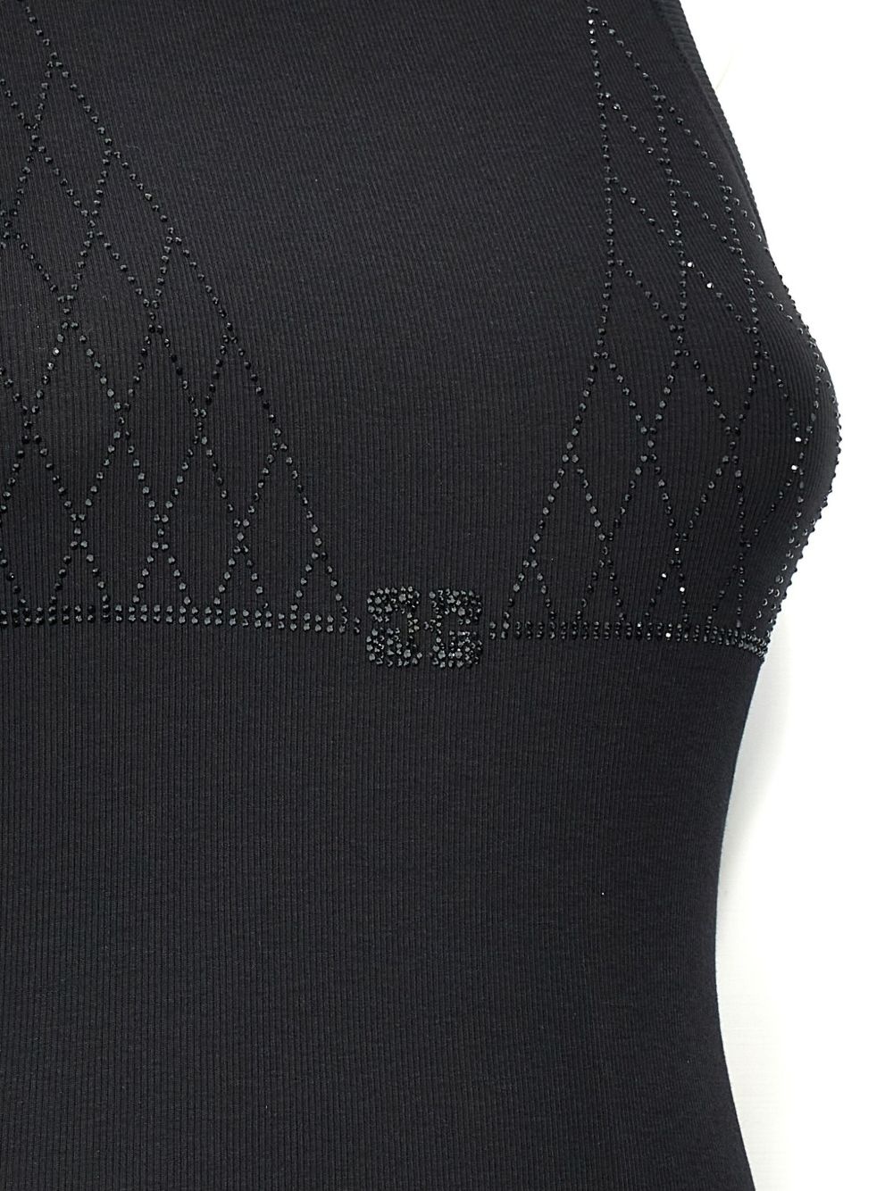 Rhinestone tank top - 4