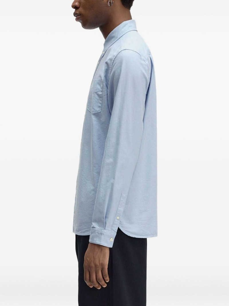 logo-embroidered button-down shirt 3