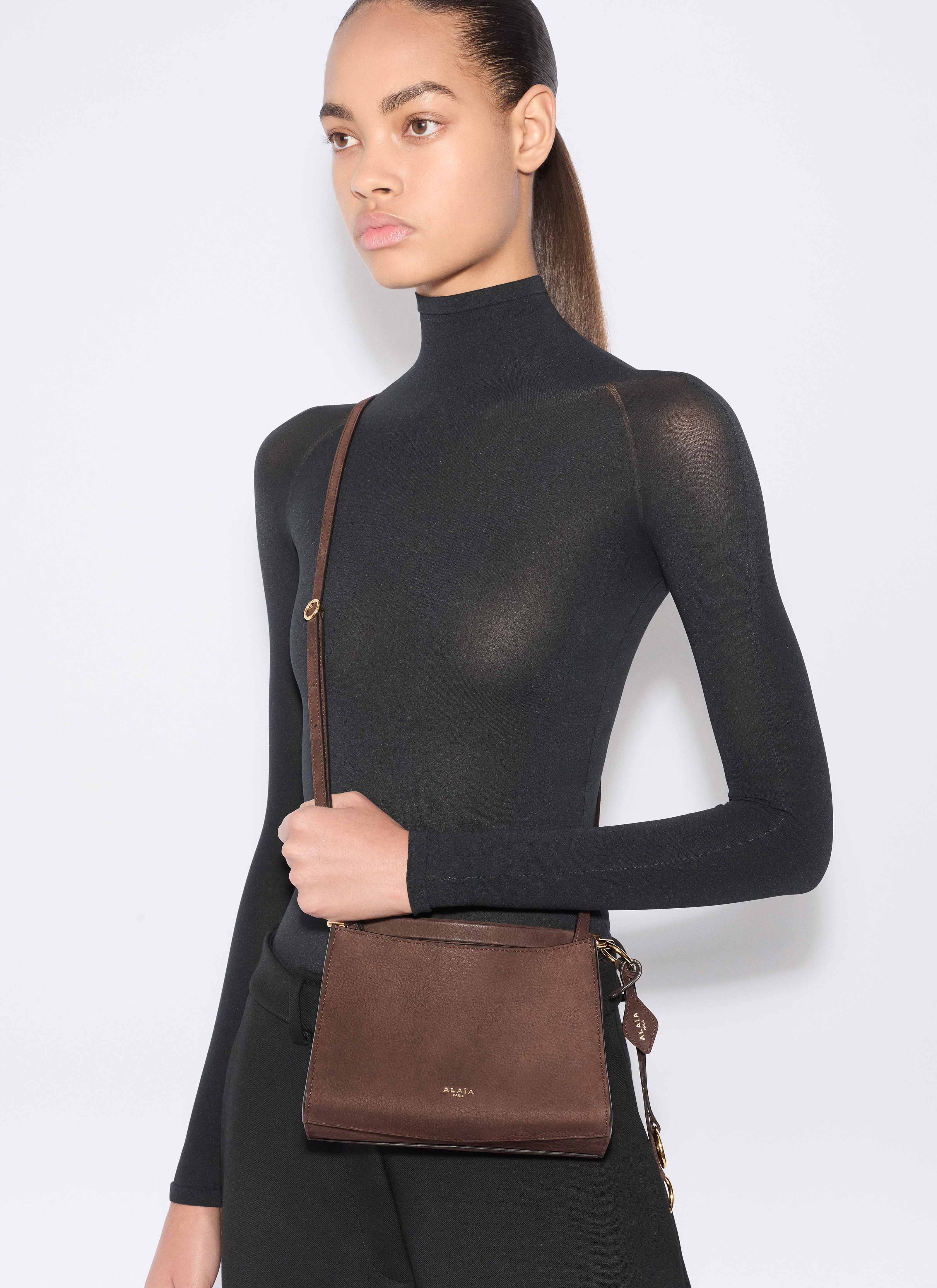 LE CLICK SMALL SQUARE BAG IN NUBUCK - 2