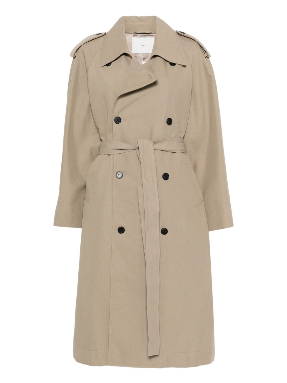 double-breasted trench coat - 1