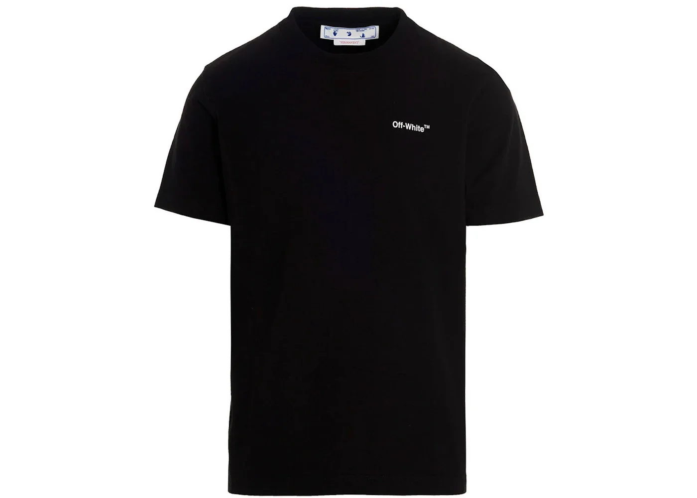 OFF-WHITE Text Logo Caravaggio Saint Jerome Writing Arrows Slim Fit T-Shirt Black/White - 1