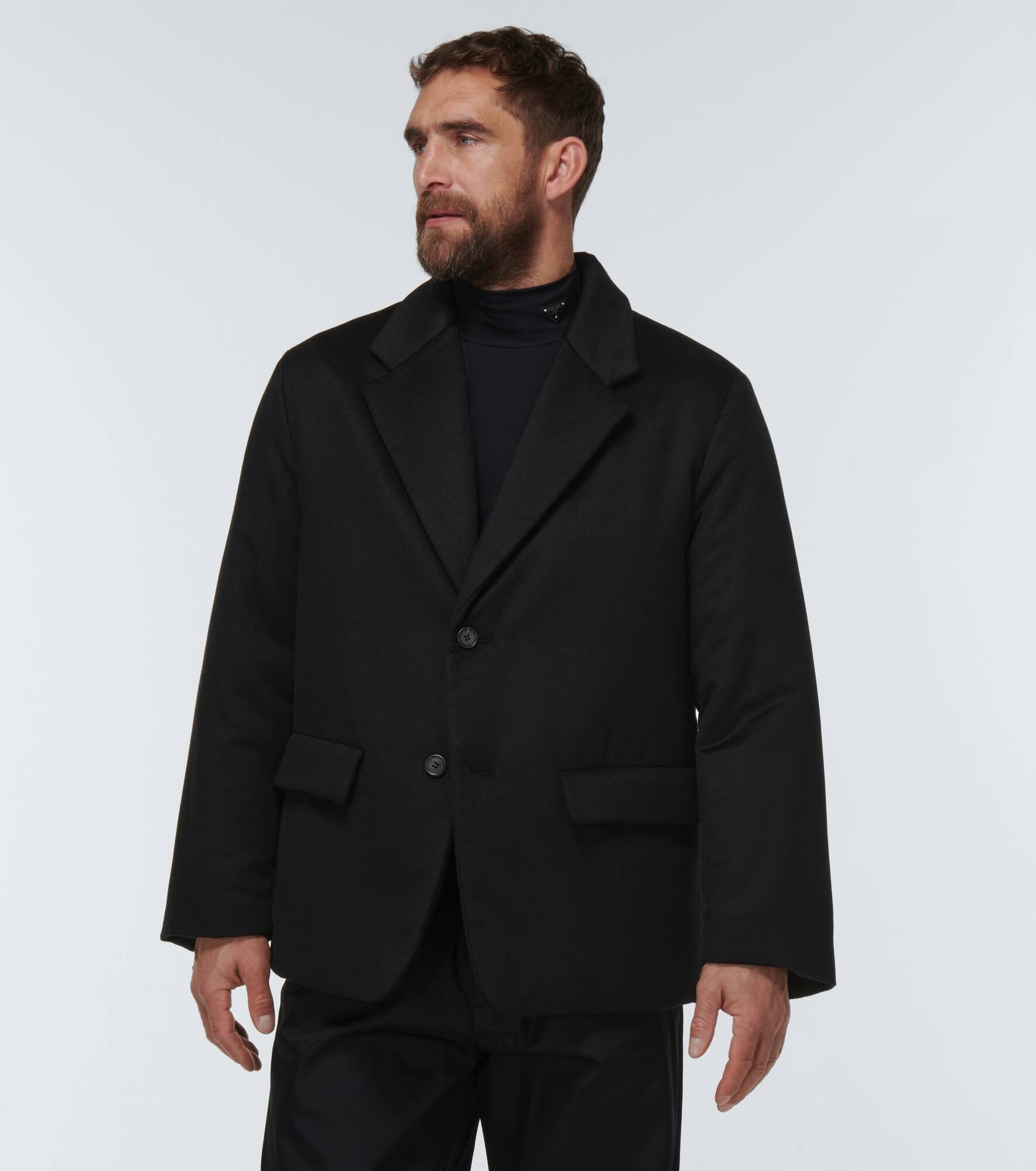 Oversized cashmere blazer - 3