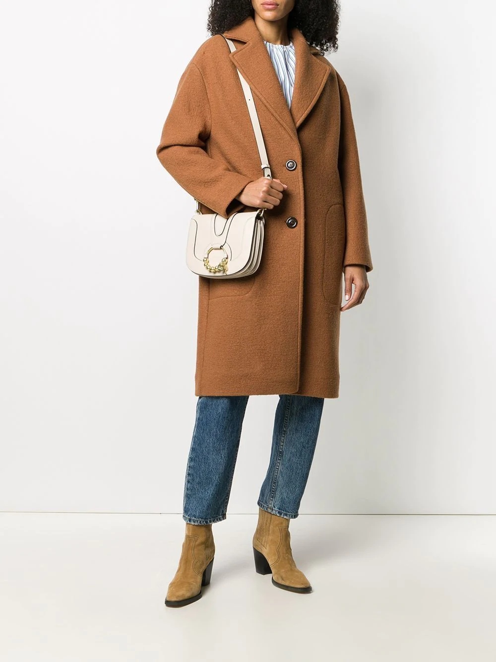 single-breasted wool coat - 2