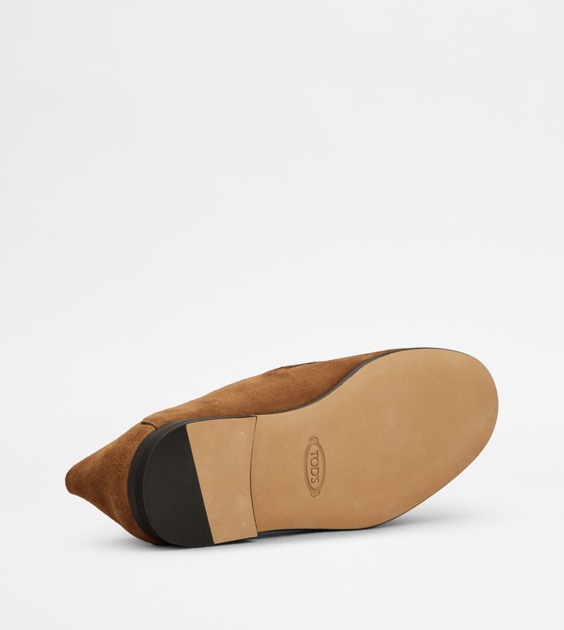 MULE LOAFERS IN SUEDE - BROWN 4