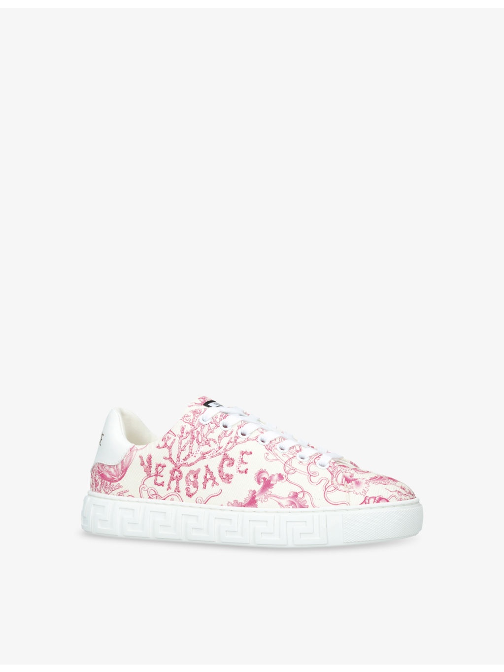Greca Underwater Barocco-Print Woven Low-Top Trainers - 2