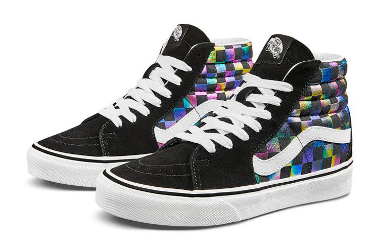 (WMNS) Vans SK8-HI 'Iridescent Checkerboard' VN0A4BV6SRY - 2