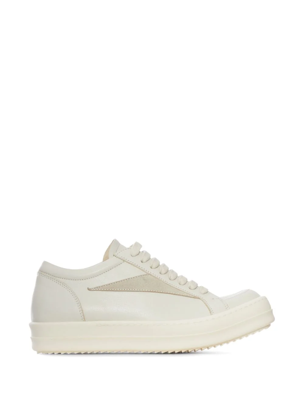 panelled leather sneakers - 1
