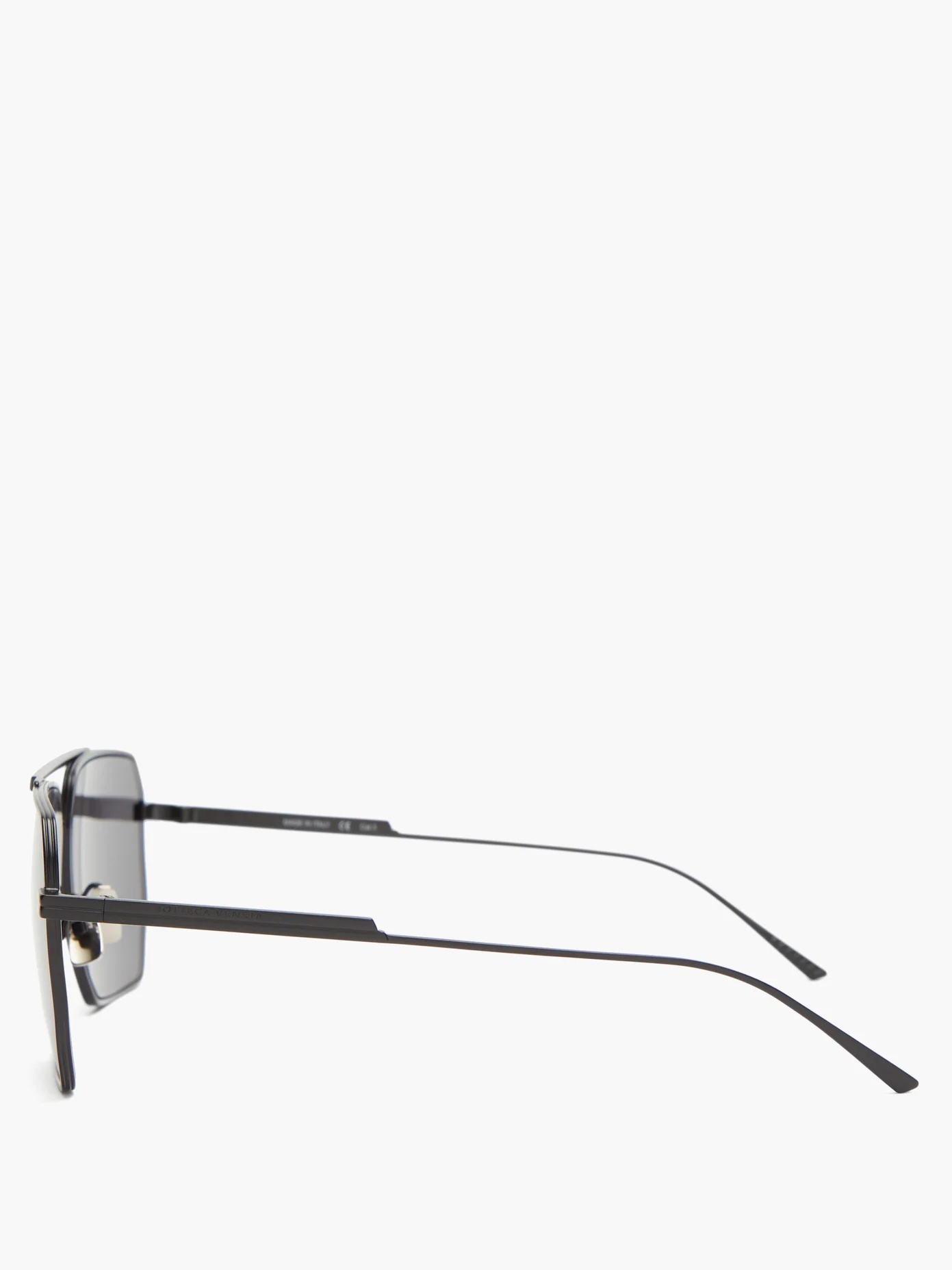 Double-bridge aviator metal sunglasses - 3