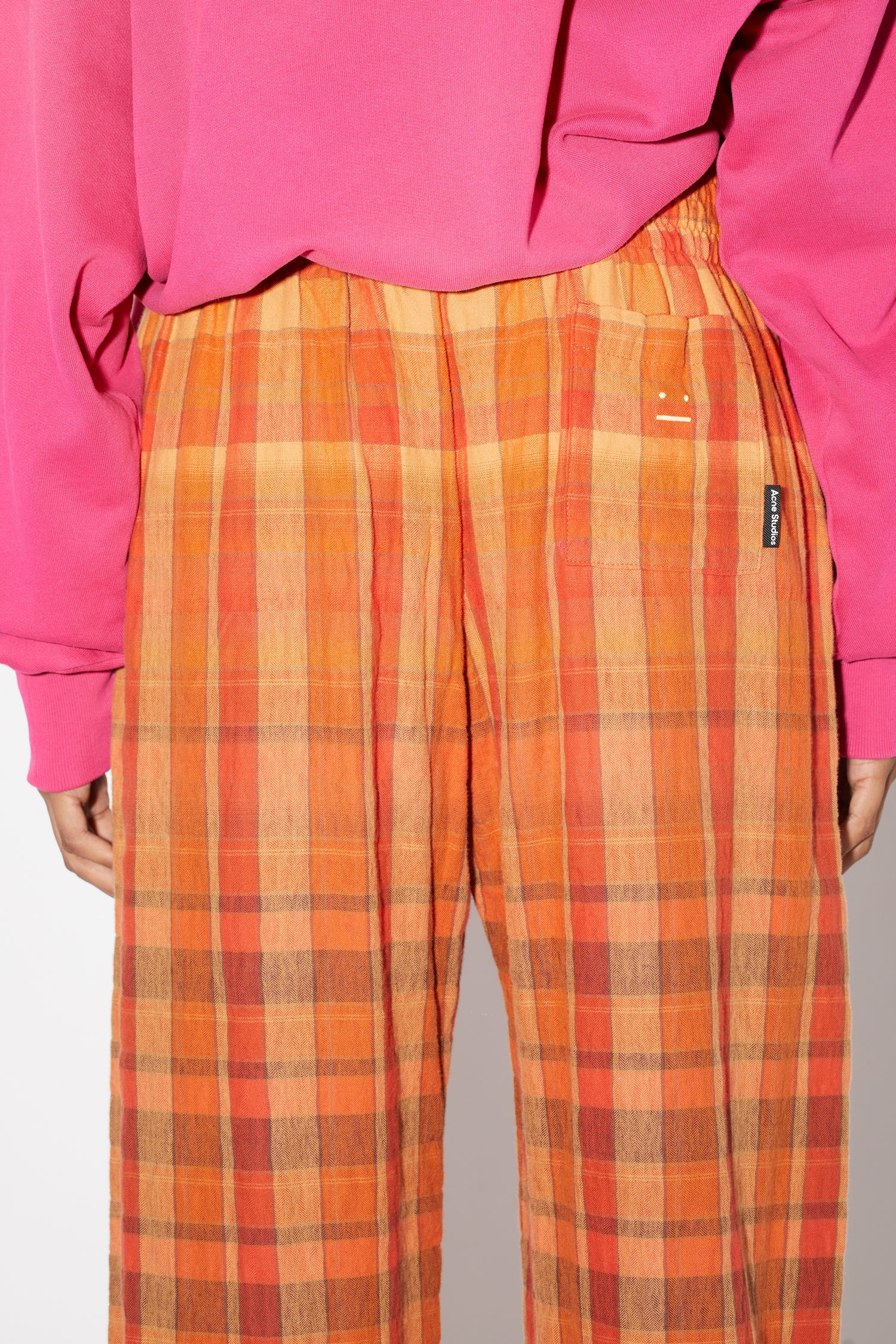 Flannel trousers - Brick red/apricot orange - 6
