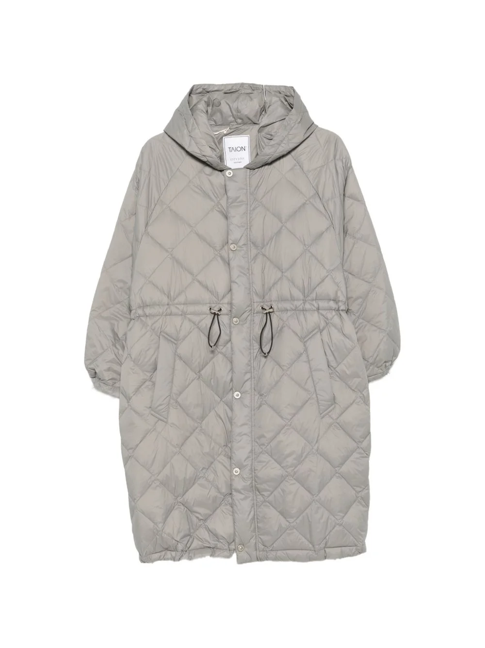 quilted hooded coat - 1