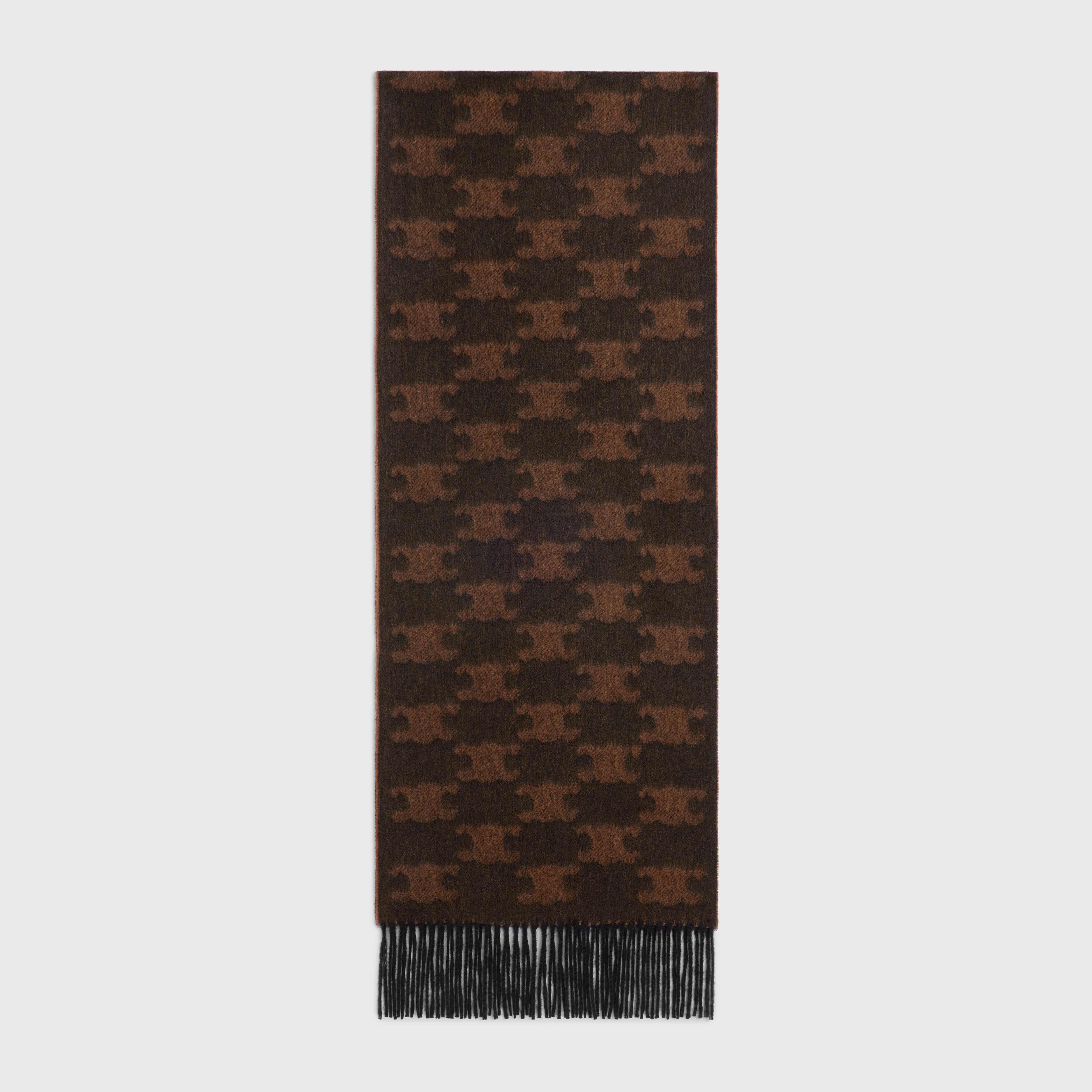 関税込 CELINE Triomphe scarf in cashmere TRIOMPHE SCARF IN CASHMERE - | CELINE