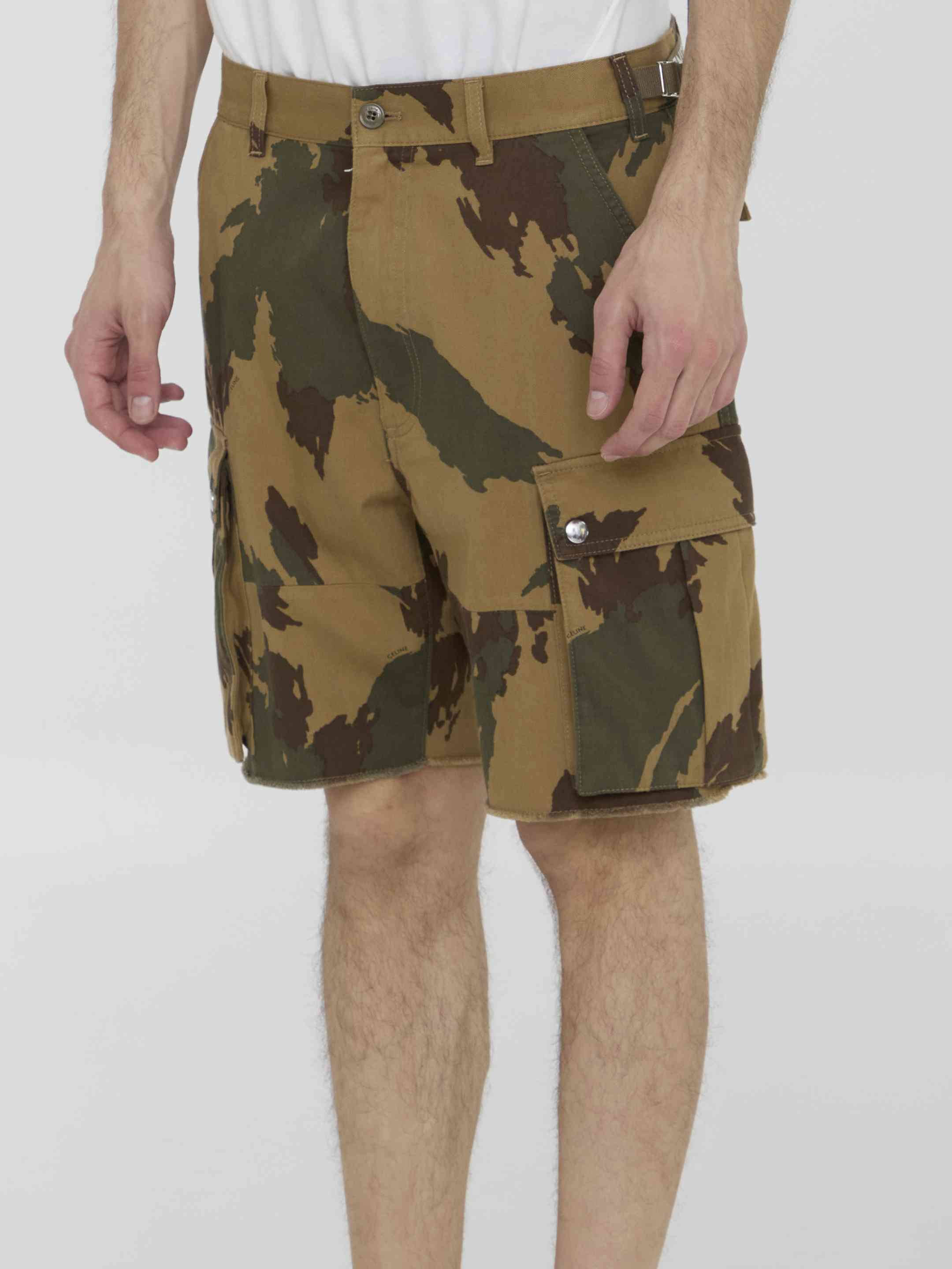 Celine Men Cargo Bermuda Shorts - 2