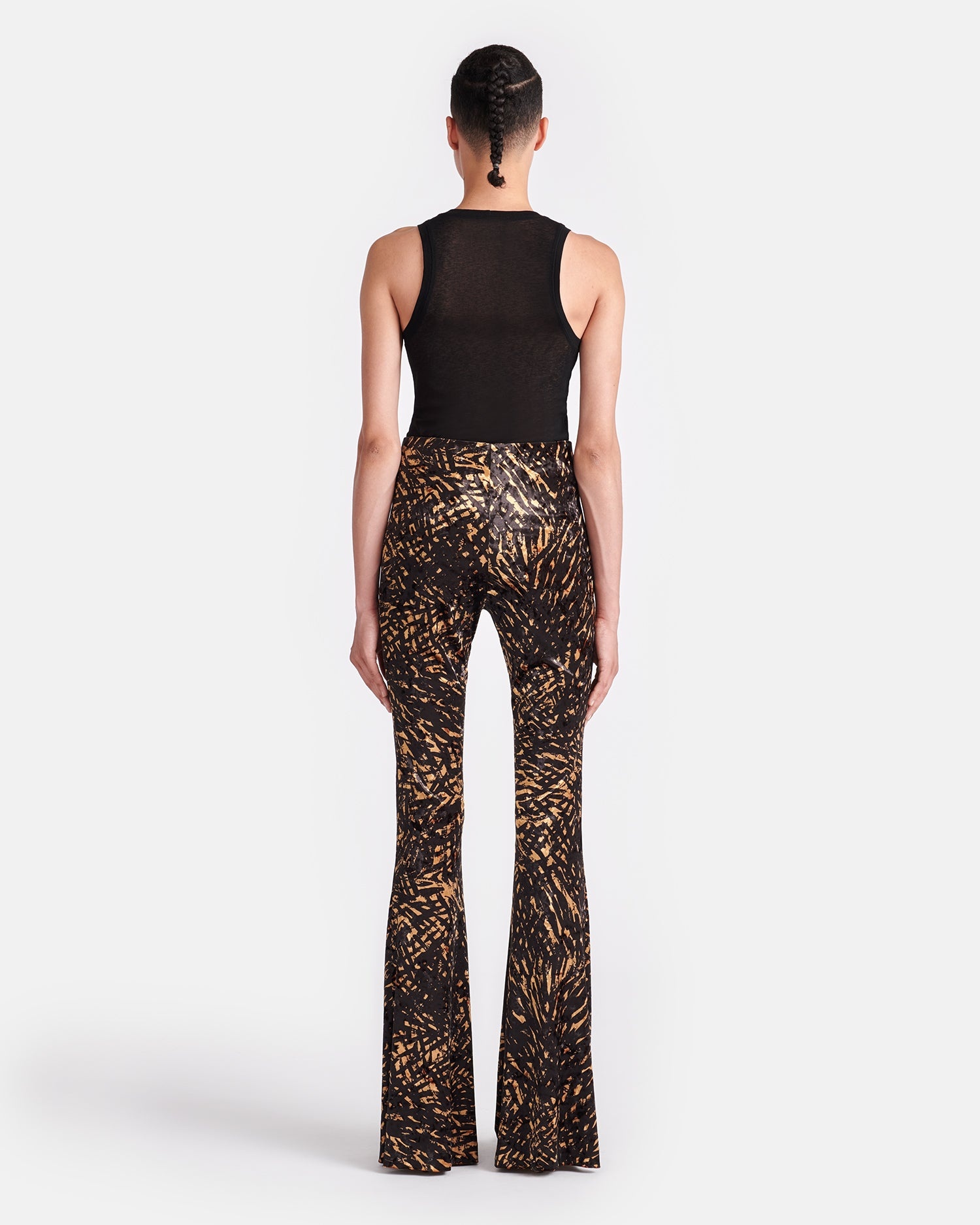 Crushed Velvet Flared Leggings - 3