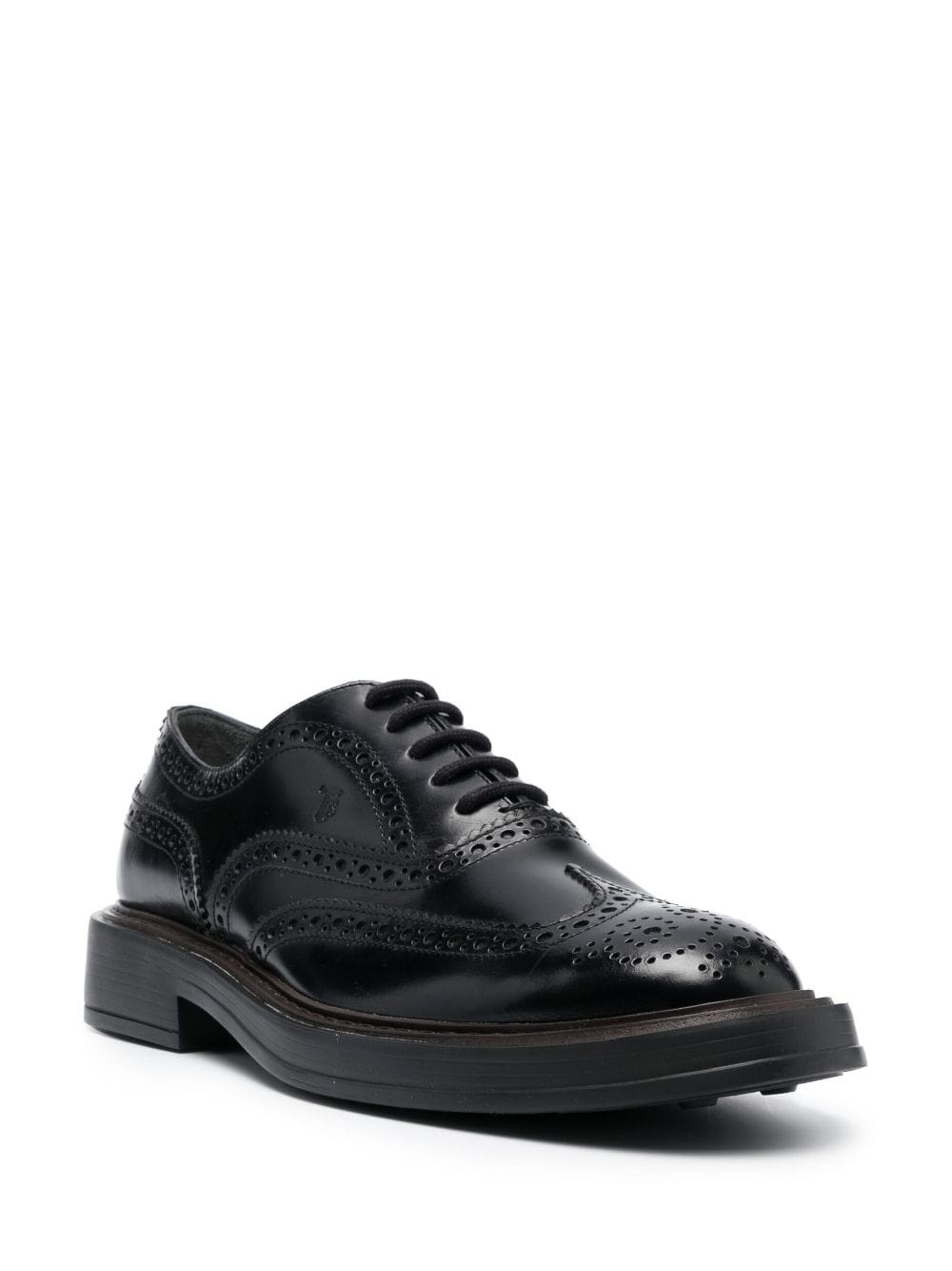 lace-up leather oxford shoes - 2
