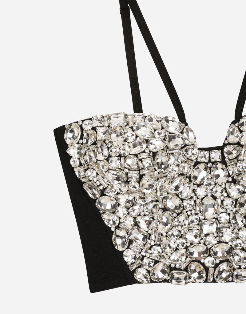 Corset top with rhinestone embellishment 3