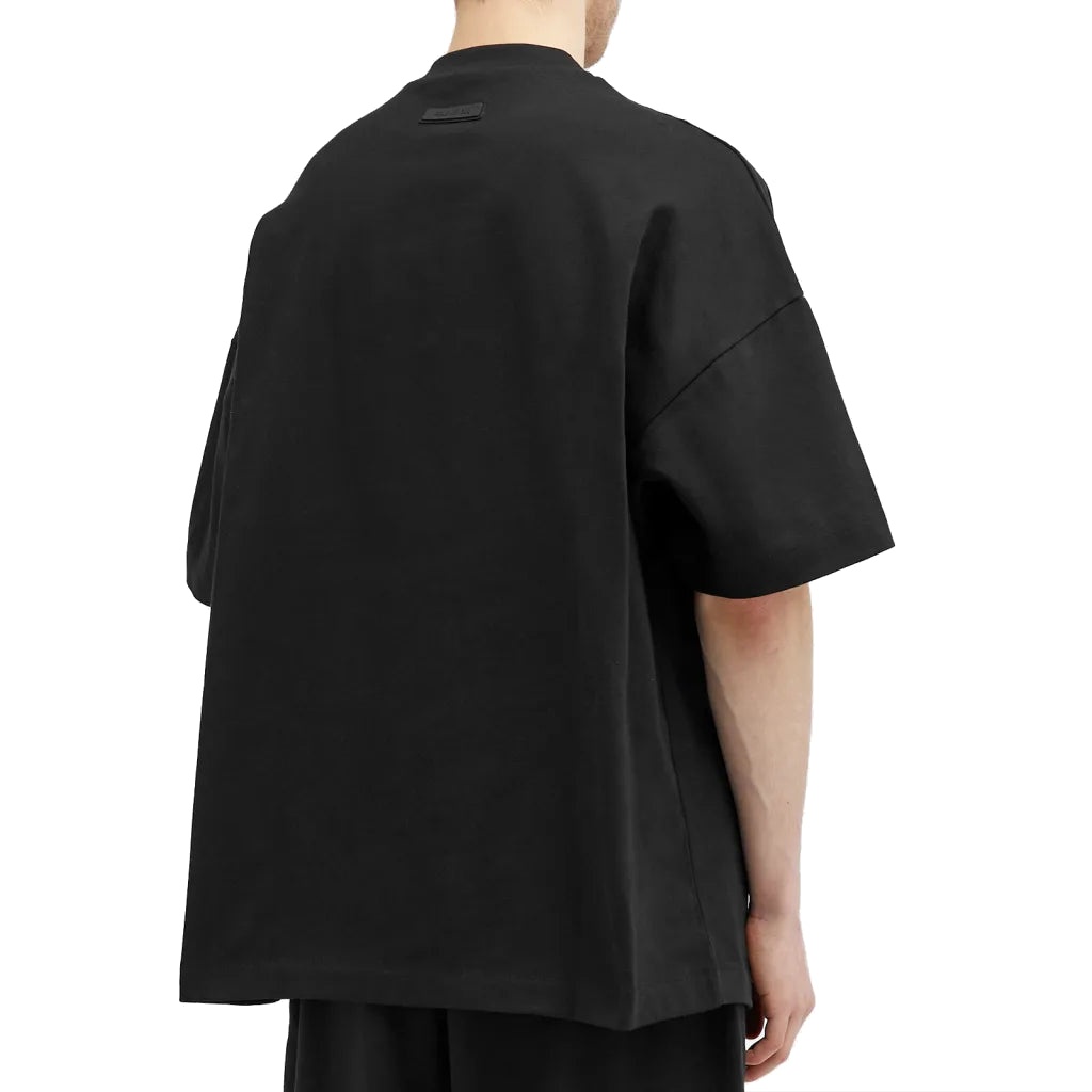 Fear of God Essentials SS24 Spring Printed Logo T-shirt 'Jet Black' 125SP242004F - 2