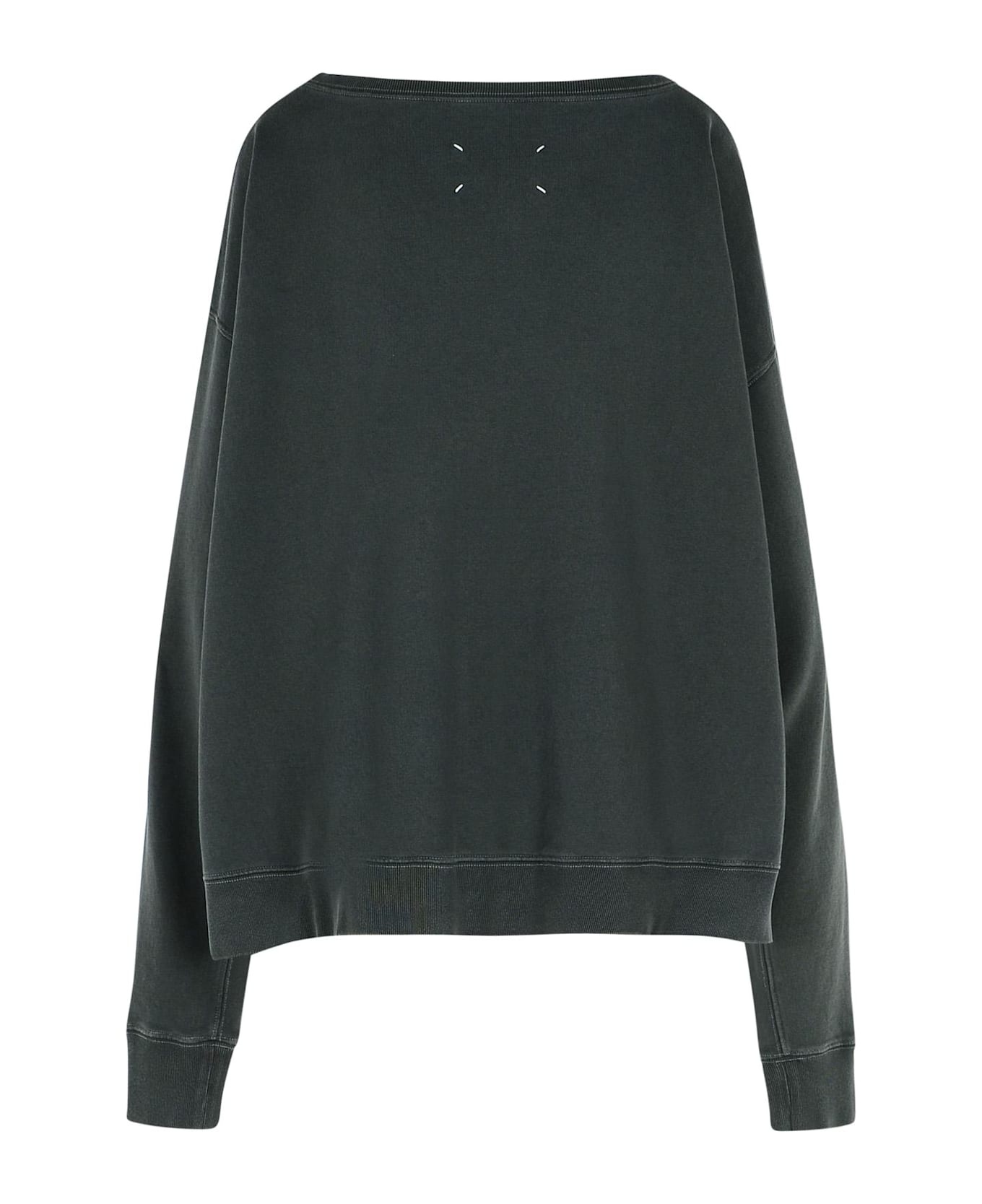 Black Cotton Sweatshirt - 3