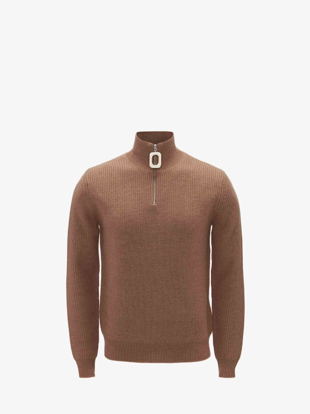 Puller half-zip ribbed jumper - 1