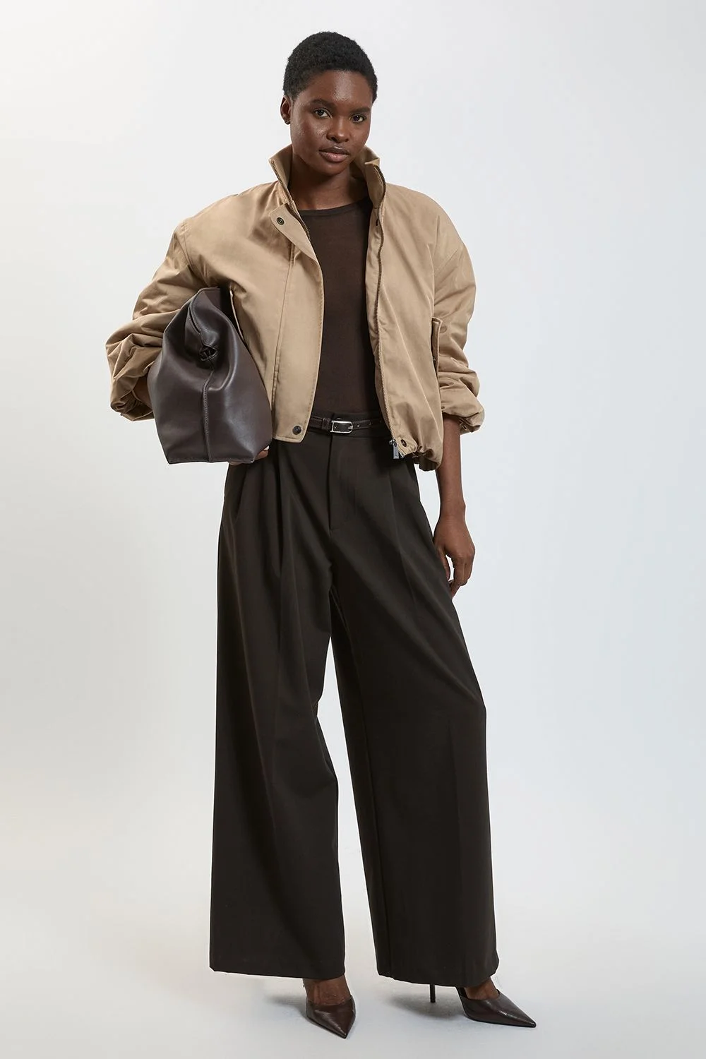 Padded Short Trench Coat - 1
