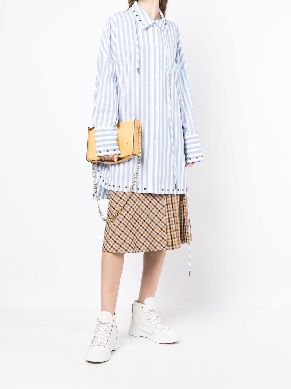 stripe-pattern cotton shirt - 2