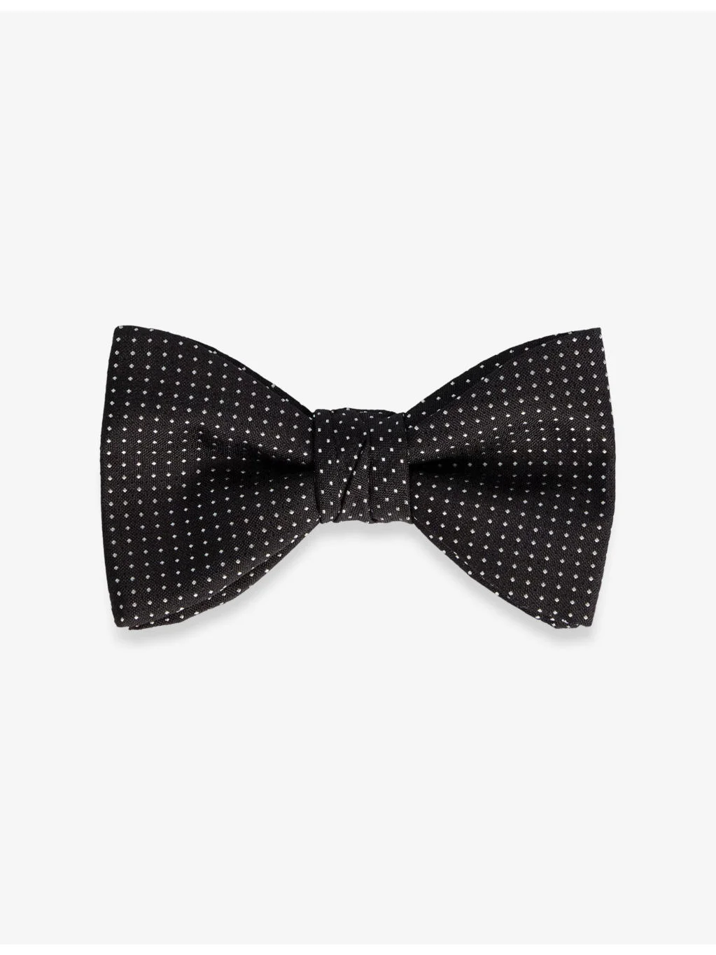 Micro-Dot Silk Bow Tie - 1