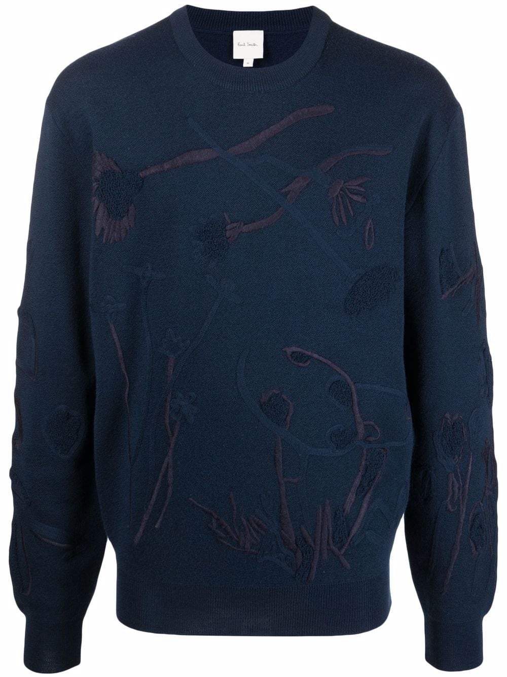 embroidered wool jumper - 1