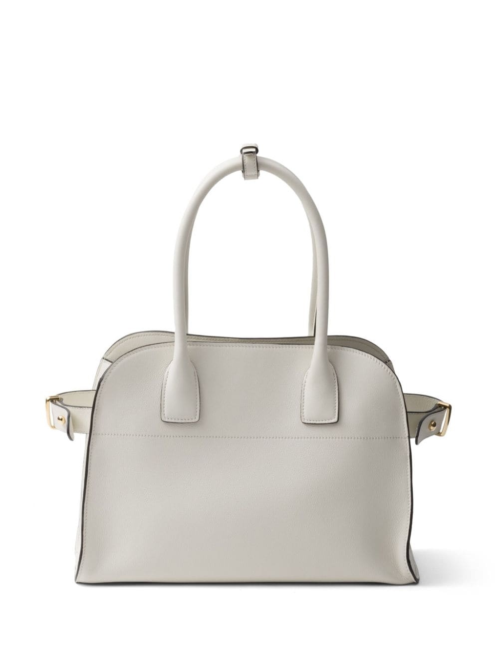 medium logo-stamp leather tote bag - 2