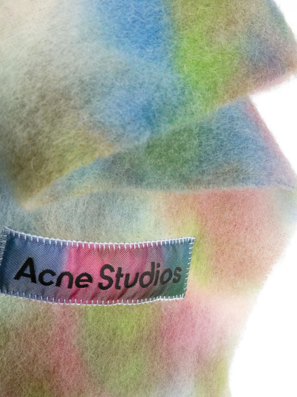 tie-dye brushed scarf - 3