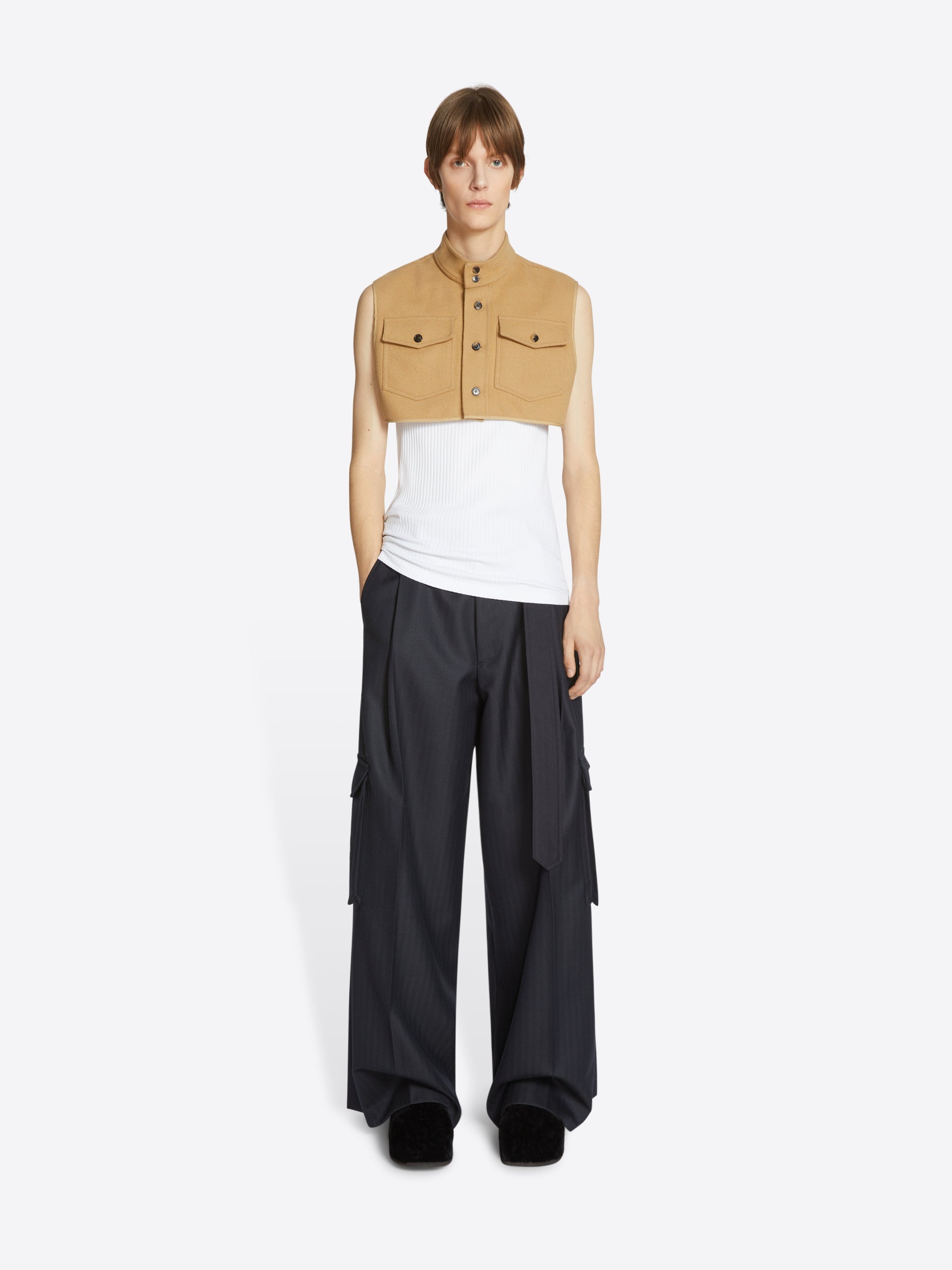 WOOL HALF SHIRT - 2