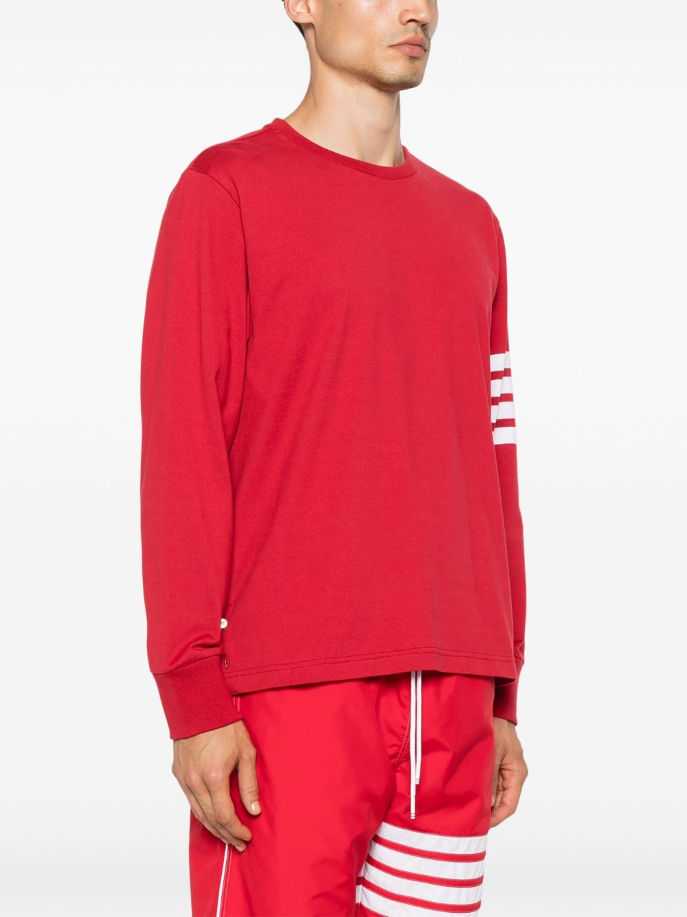 4-Bar stripe cotton T-shirt - 3