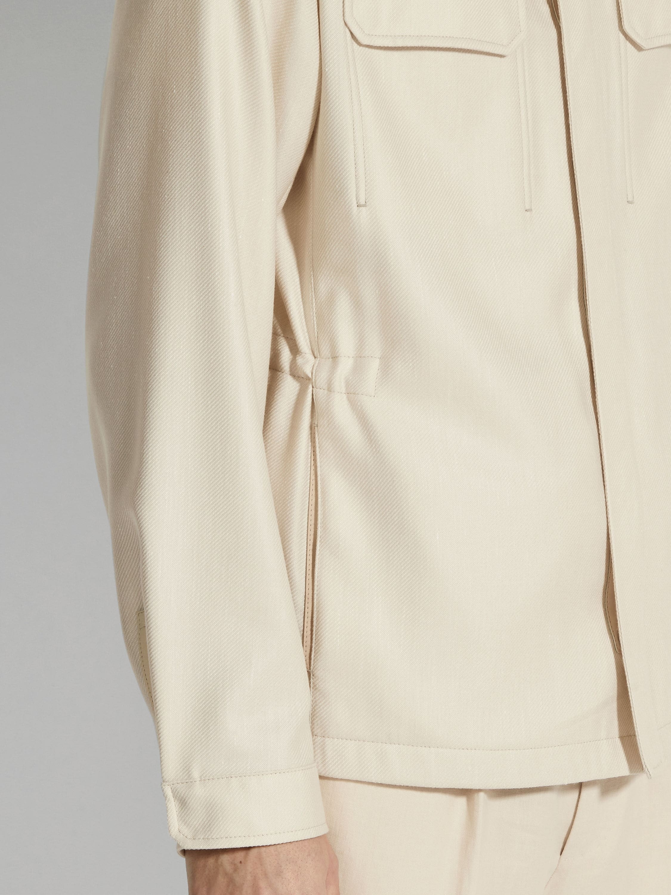CASHMERE SILK AND LINEN BLOUSON - 3