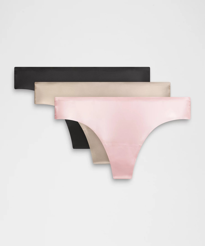 InvisiWear Mid-Rise Thong Underwear *3 Pack 1