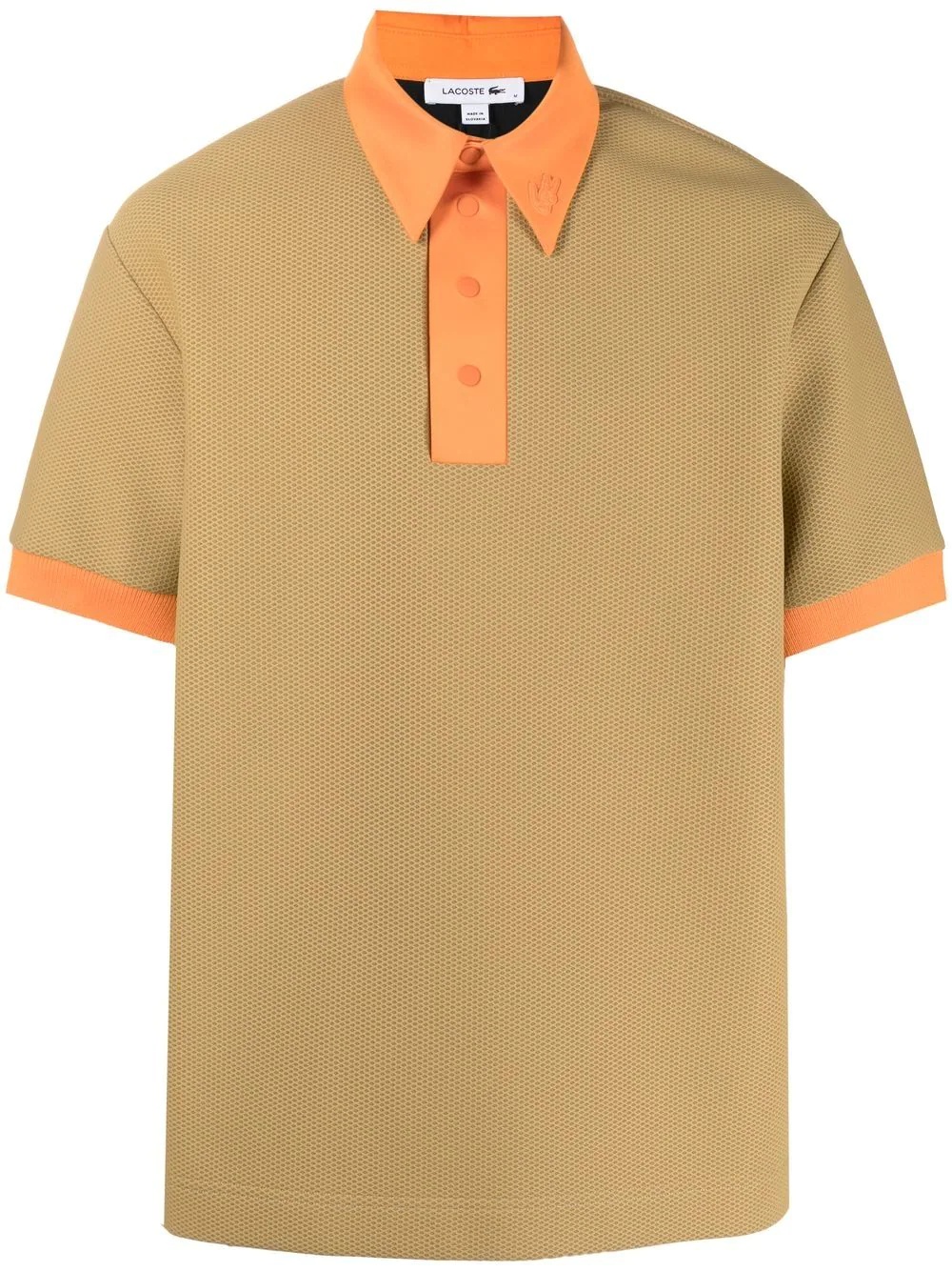 mesh panelled polo shirt - 1