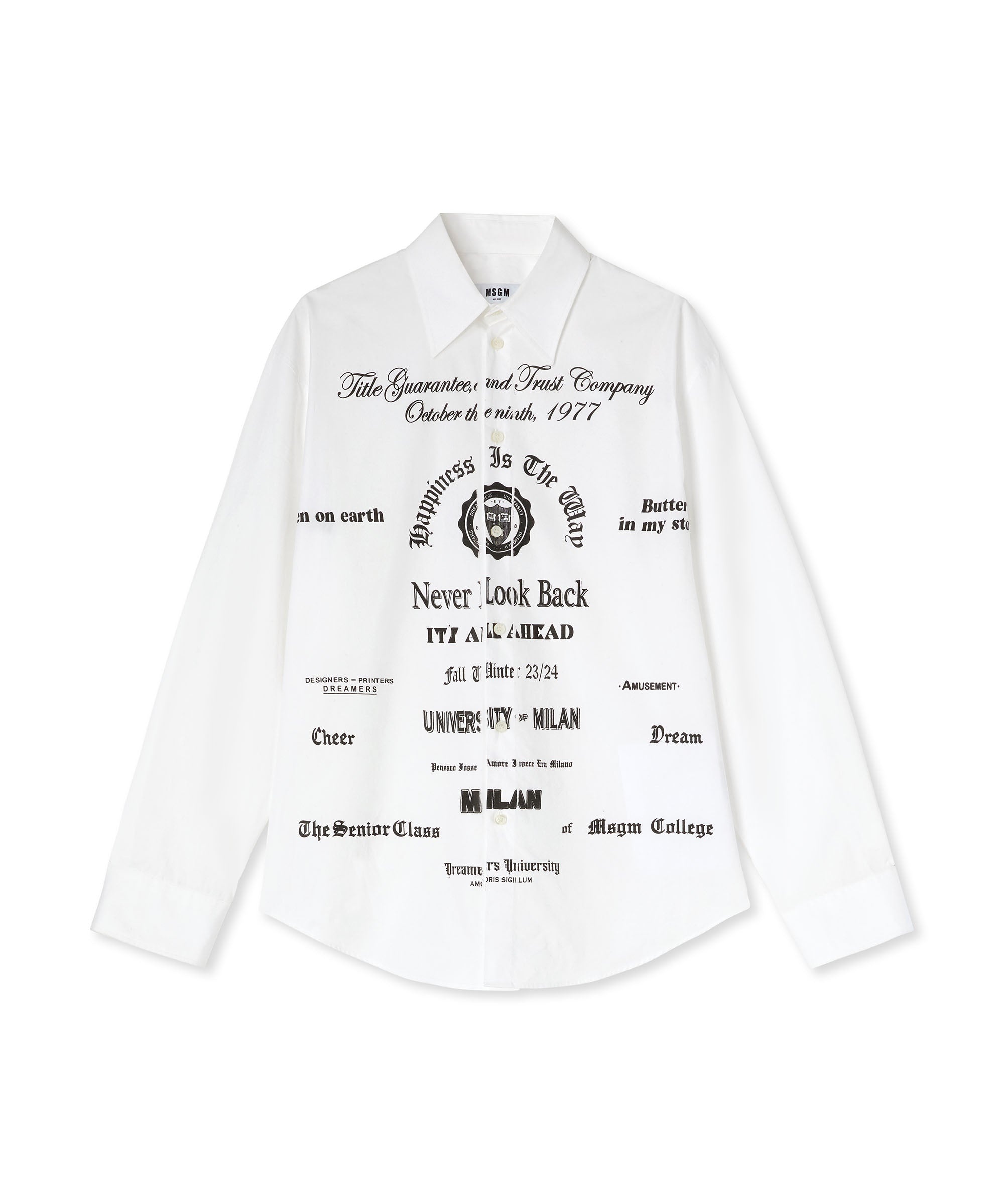 Organic cotton shirt with lithographic print from the collection - 1
