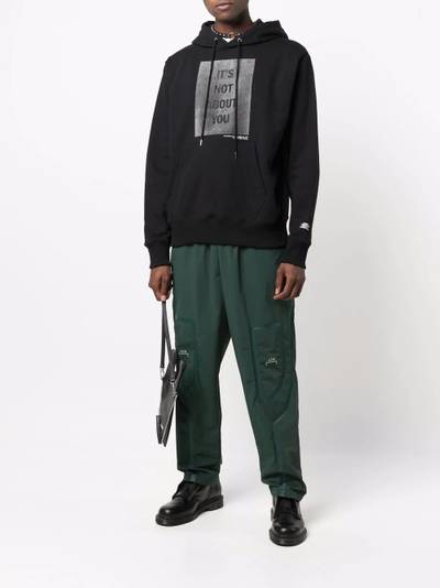 Helmut Lang x Hank Willis slogan-print hoodie outlook