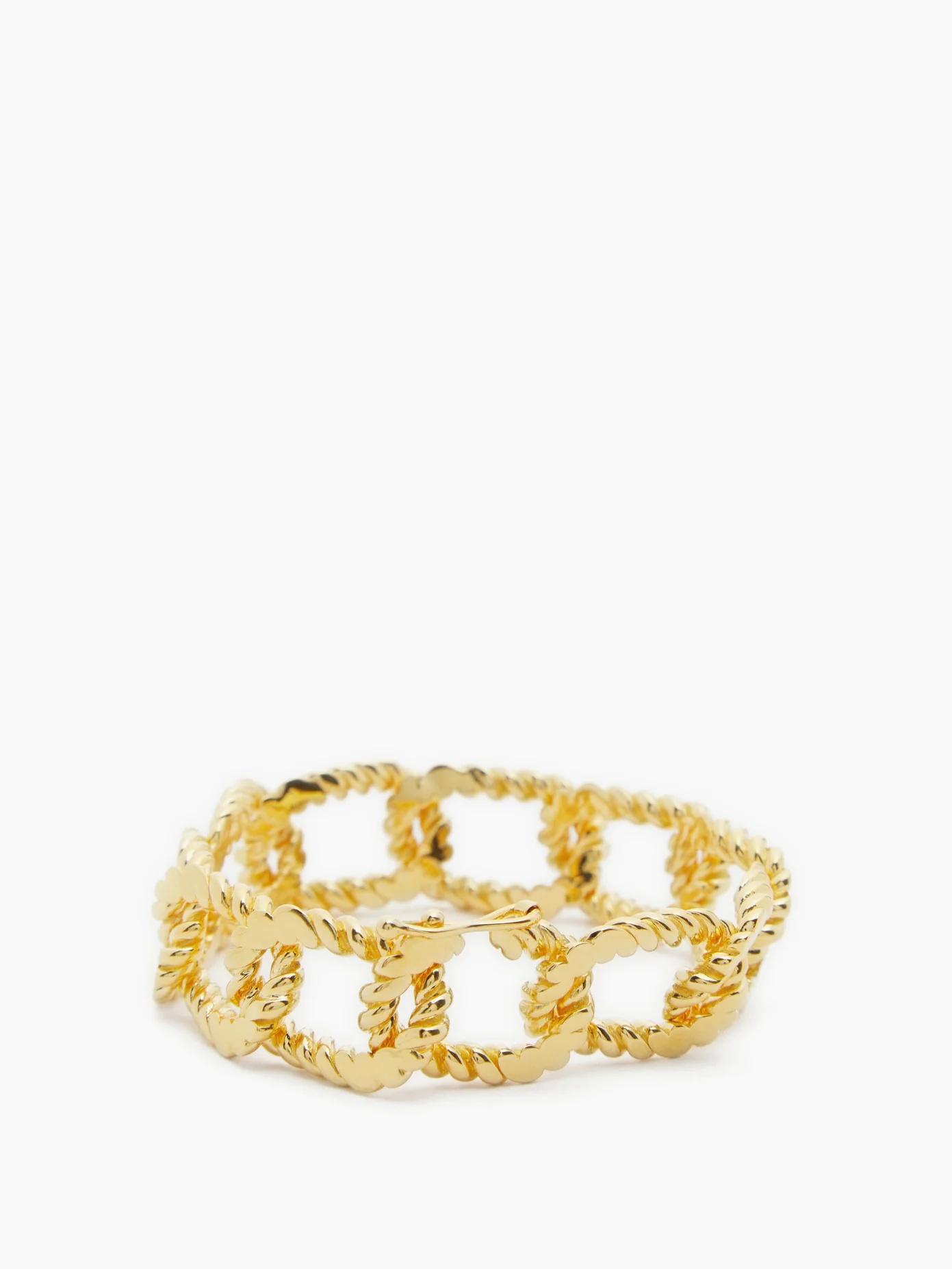 Rope-chain 18kt gold-vermeil bracelet - 5