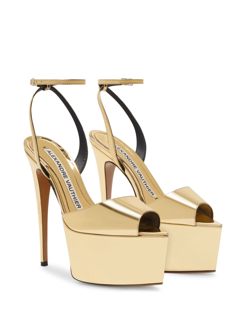 116mm metallic finish sandals - 2