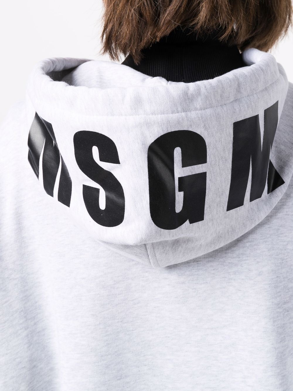 logo-print hoodie - 5