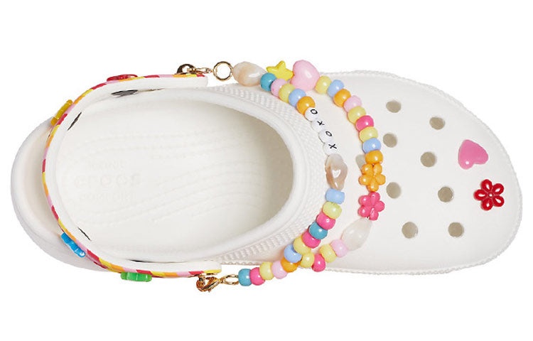 (WMNS) Crocs Breathable White Sandals 206984-94S - 4