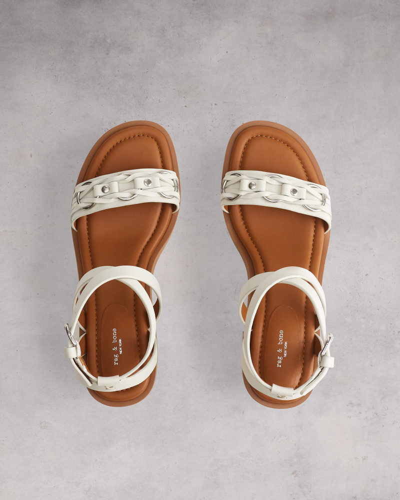 Geo Chain Block Heel -Leather
Heeled Sandal 4