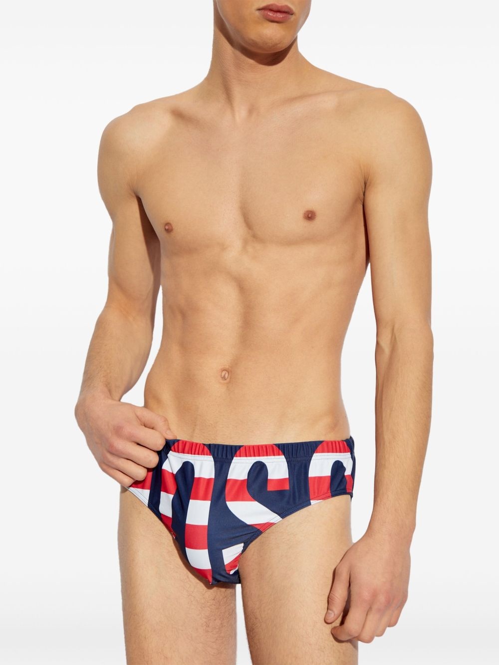 logo-print swim trunks - 2