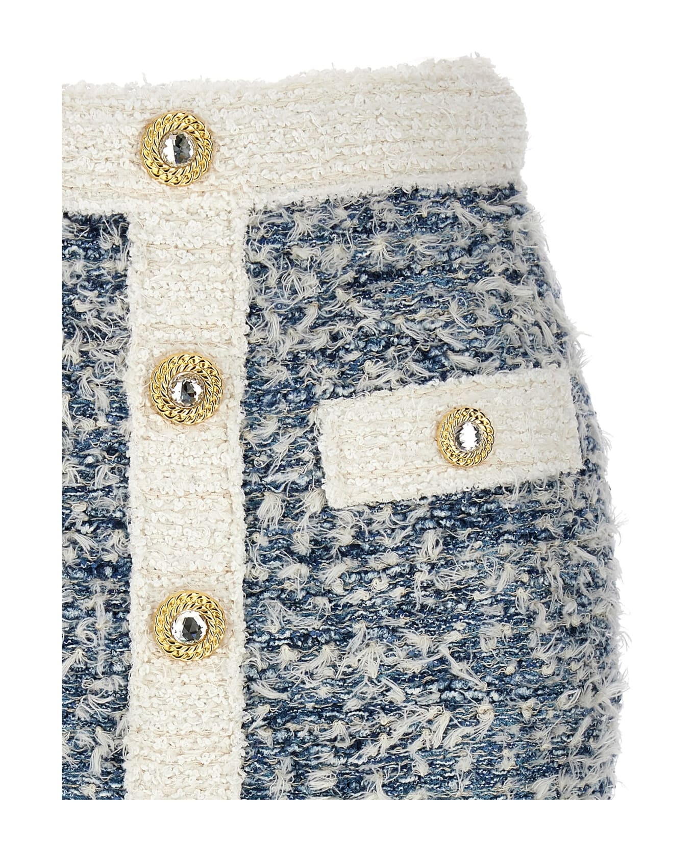 Fringed Tweed Skirt - 3